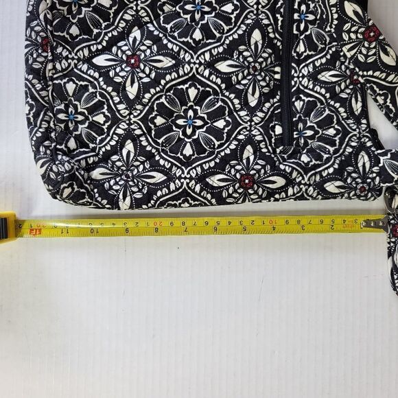 Vera Bradley Black Flowered Purse - Picture 8 of 8